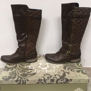 Brown Boots By Lime Light